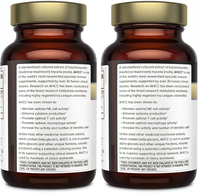 Quality of Life Premium Kinoko Gold AHCC Supplement - Pack of 2