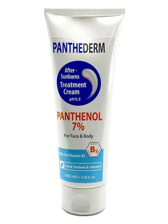Panthederm After-Sunburn Treatment Cream – pH 5.5, Panthenol 7% for Face & Body – Soothing Relief, Calming & Deep Hydration, Promotes Skin Renewal 3.38fl.oz