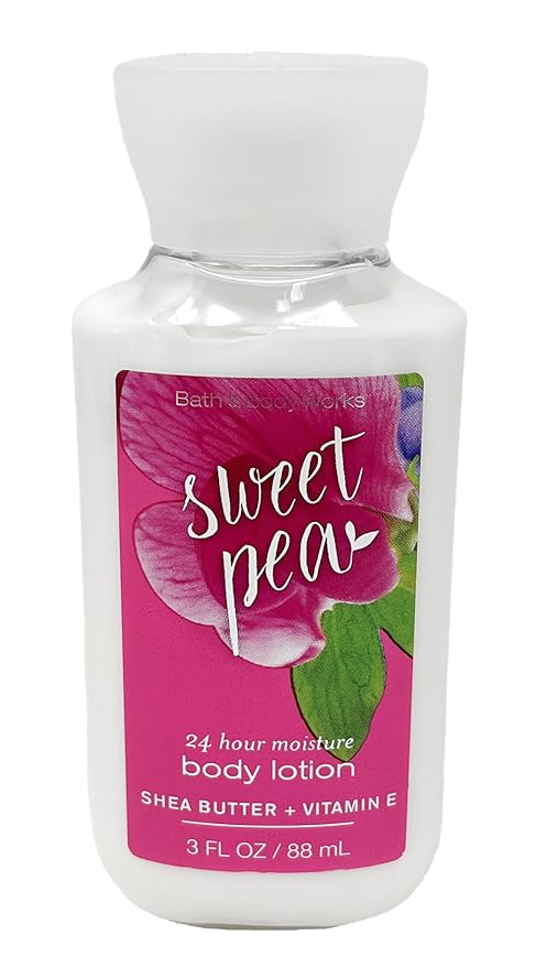 Bath & Body Works Sweet Pea - 3pc Travel Size- Fragrance Mist, Body Lotion and Shower Gel