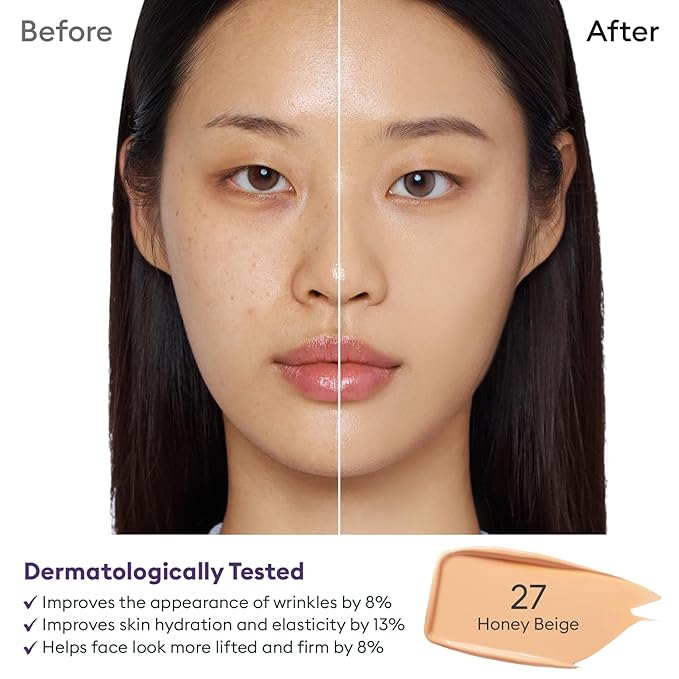 MISSHA M PERFECT COVER SERUM BB CREAM No.27 Honey Beige- Medium with Cool/Neutral Undertone, Skin Tint, Tinted Moisturizer, Skin Care Foundation Makeup, 1.18 Fl oz