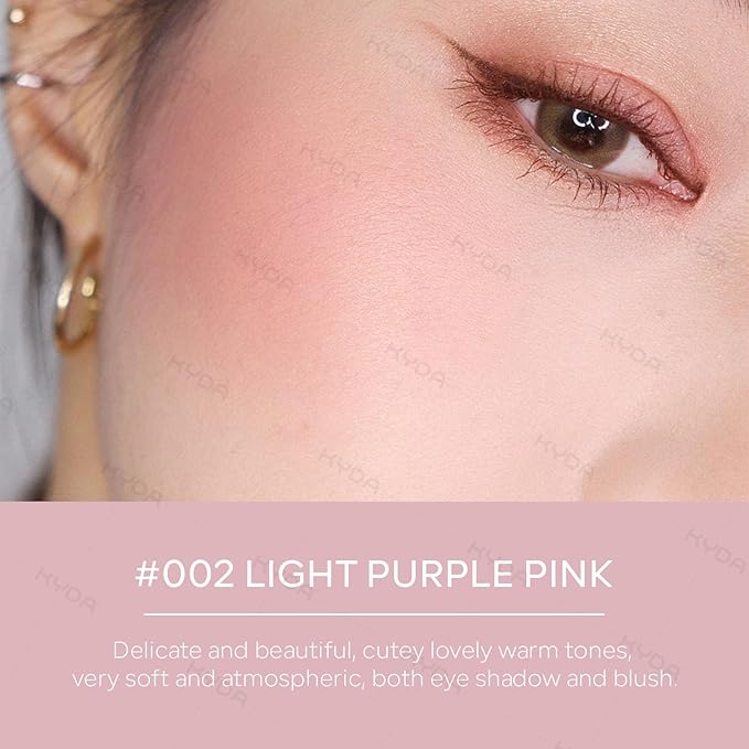 KYDA Pink Matte Eyeshadow Single, Multiuse Eyeshadow for Eyes and Cheeks, Buildable Matte Color Mini Eyes Makeup, Ultra-fine Lightweight, Crease-proof High Pigmented Formula, Half Pink