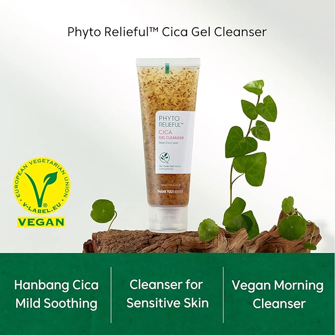 THANKYOU FARMER Phyto Relieful Gel Cleanser + Cica Boosting Toner