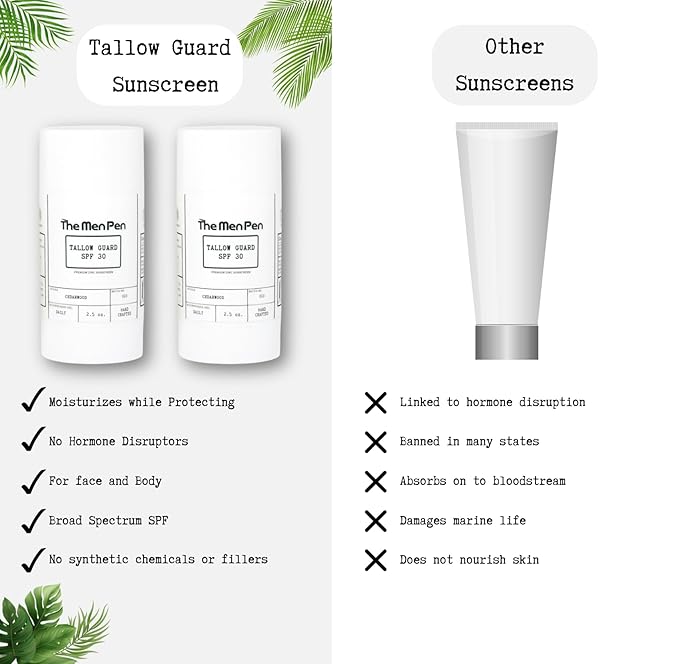 The Men Pen | Tallow Guard SPF 30 Sunscreen Stick (2 Pack)