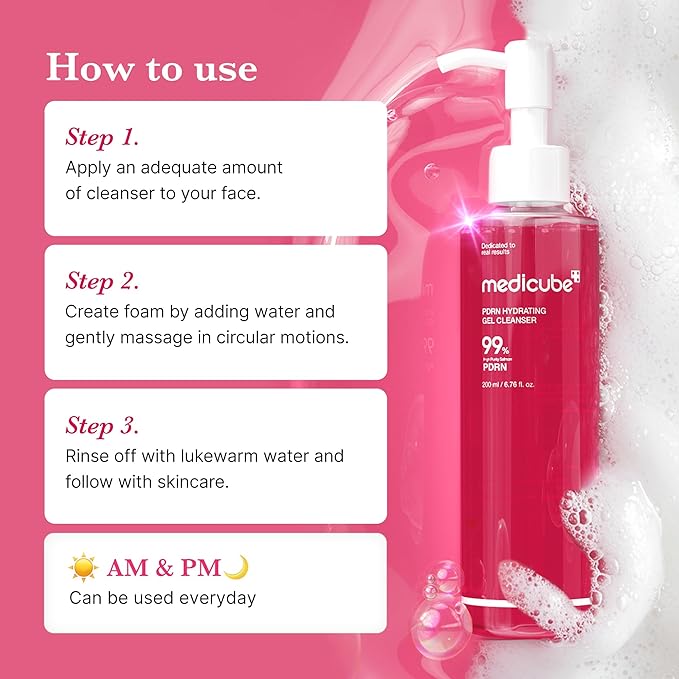 medicube Jelly & Oil Cleanser Duo: PDRN Jelly to Foam and Zero Pore Blackhead Cleansing Oil for Makeup Removal & Pore Care | Hydrating, Low-Irritation Daily Cleanse | Korean Skincare