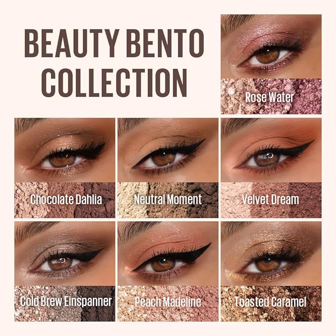 Kaja 3 Colors Eyeshadow - Beauty Bento 19 Forest Night | Mosaic Chrome, Shimmer, Matte finish, Cruelty free, K-Beauty Mini Palettes, Easy Finger Blendable, Glitter, High Pigmentation, 0.03 Oz