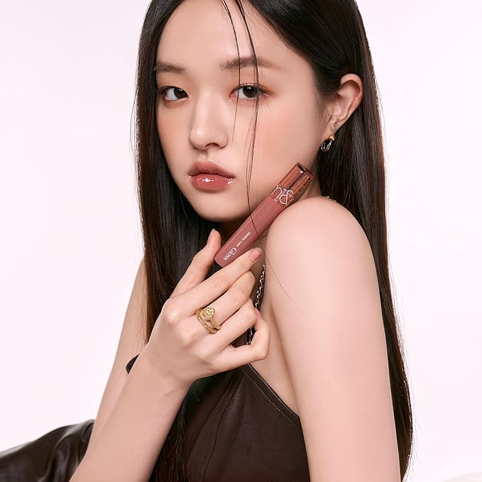 rom&nd Glasting Color Gloss 03 Rose Finch | K-Beauty Plumping Lip Glow | Hydrating, Non-Sticky, Sheer Rosy Shine