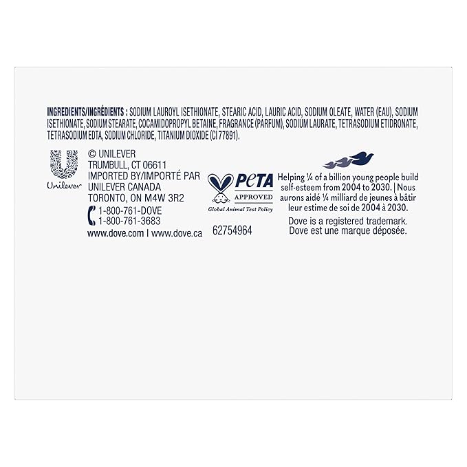 Dove Beauty Bar Soap Original, Pack of 24 for Soft, Smooth Skin, with 1/4 Moisturizing Cream 3.75 oz