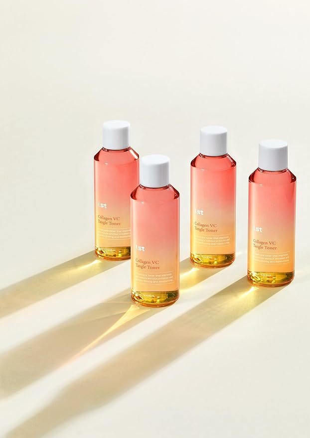 I.st Collagen VC Bounce Toner, Pore Refining & 10-Layer Hydration, pH Balancing, Gentle Formula, French Collagen and Vitamin Complex, Korean Skin Care, 190 mL / 6.42 Fl Oz