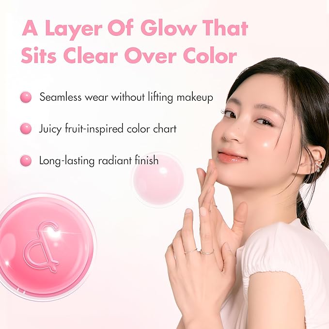 rom&nd JUICY ROLL CHEEK 01 Rare Apple | K-Beauty Liquid Blush | Clear Dewy Glow | Natural Buildable Colour | Lightweight Blush with No Base Makeup Disturbance