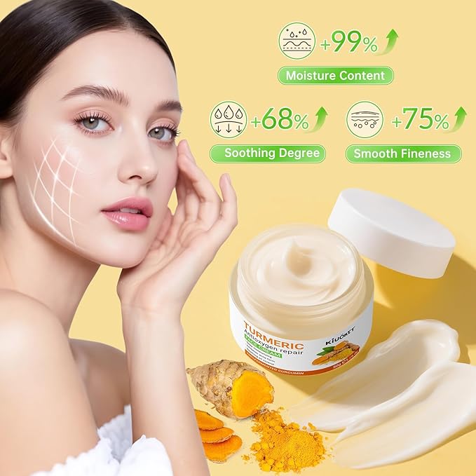 Turmeric Skin Care Set for Women - 11 PCS Turmeric Skincare Set with Cleanser, Soap, Scrub, Face Serum, Lotion, Cream, Facial Masks - Skin Care Sets & Kits Reduce Acne, Hydrating Skin for All Skins