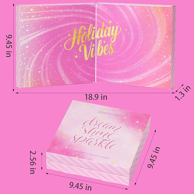 24 Day Beauty Care Advent Calendar, Makeup & Cosmetic Surprises, Birthday Gifts for Women Gift Sets, Cosmetics Gift Baskets for Women Teens Girlfriend Daughters Mothers Day Gifts