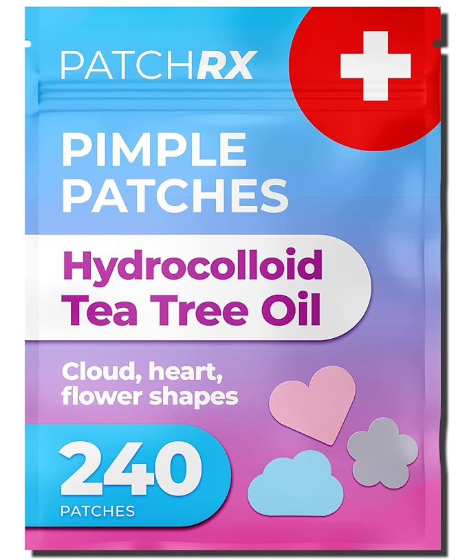 Pimple Patches for Face Cute (Hearts, Clouds Pink and Blue), Zit Patches Star Sticker 240 pack