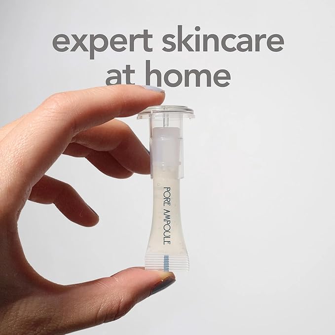 My Dermatologist's Vacation, PORE TIGHTENING KKUG TAMP – Double-Acting Beauty Device with Micropoint ESSENCE STICK & AMPOULE, Korean Skincare Facial Serum Kit, 8 Single-Use Sets (2 Pieces Per Use)