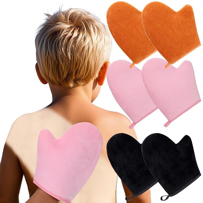 Palksky Sunscreen Applicator for Kids, 6 Pack Sunscreen Mitt Set, Reusability Sunblock Glove Applicator, Sunblock Lotion Buddy Applicator for Beach Vacation Essentials