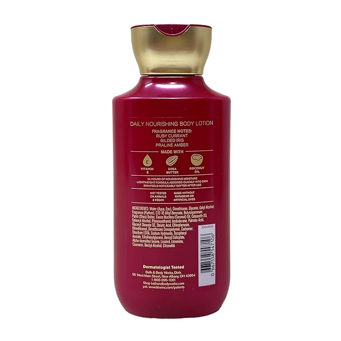 Bath & Body Works Luminous 3 Pack Daily Nourishing Body Lotion Gift Set with a Creamy Rose Bar Soap - Full Size
