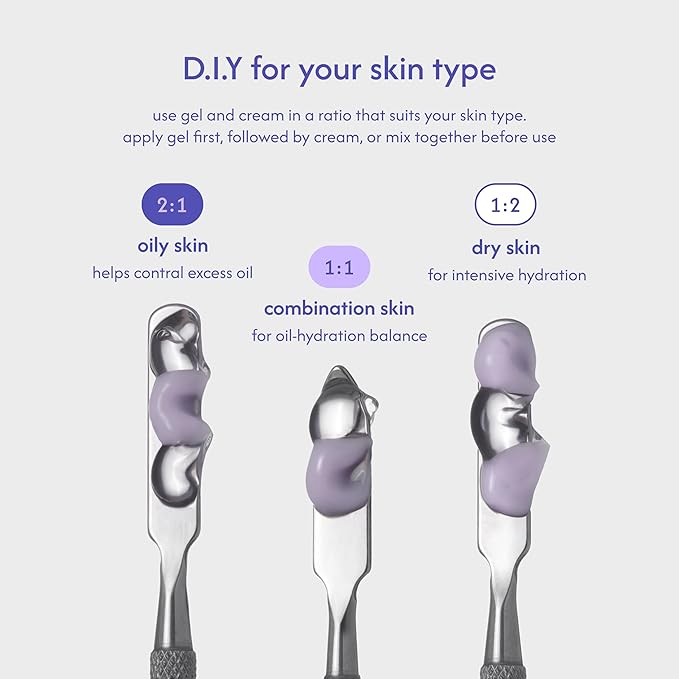 Purple Rice PDRN Gel & Cream Moisturizer | Deep Hydration & Skin Barrier Care | Ceramide & Panthenol | Vegan Korean Skincare | 1.69 fl oz (50 g)