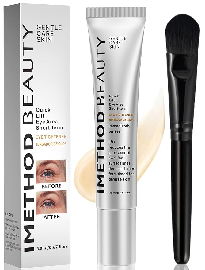 iMethod Perfection Eye Tightener - Temporary Eye Tightener Cream, Under Eye Cream Reduces Dark Circles & Puffiness, Instant Firming Formula for Fine Lines & Wrinkles, 20ml