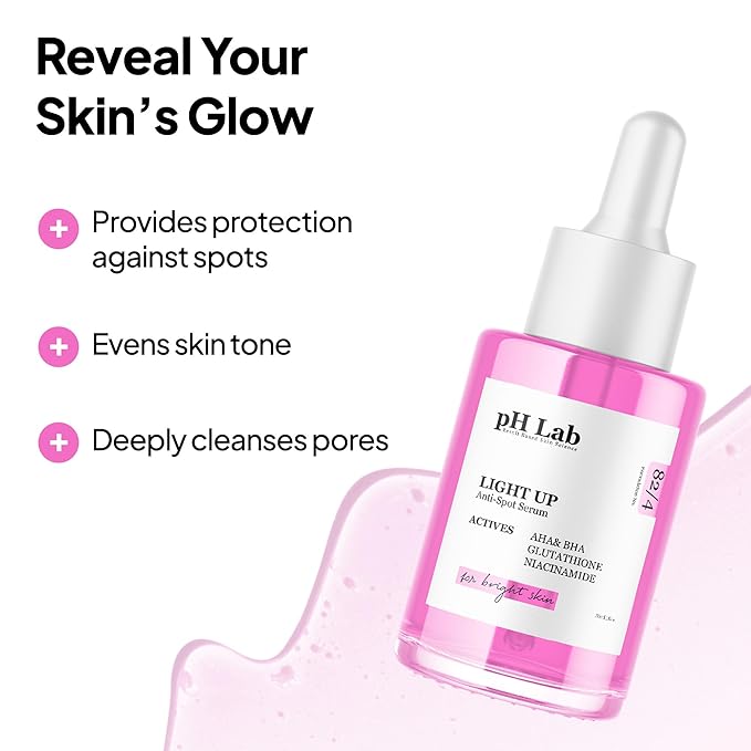 pH Lab Light Up Set, Cleansing Bar, Toner Pad, Anti-Spot Serum, Even Skin Tone, Clean Pores, Help Prevent Blemish Formation