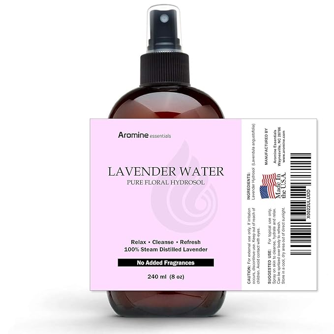 Lavender Floral Water Hydrosol, 8oz (240ml)