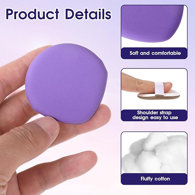 7Pcs Korean Makeup Sponge Puff Air Cushion Makeup Puffs for Foundation Concealer Teardrop Mix Setting Powder Puff Make Up Cushion Puffs Foundation Sponge for Liquid, Cream, and Powder
