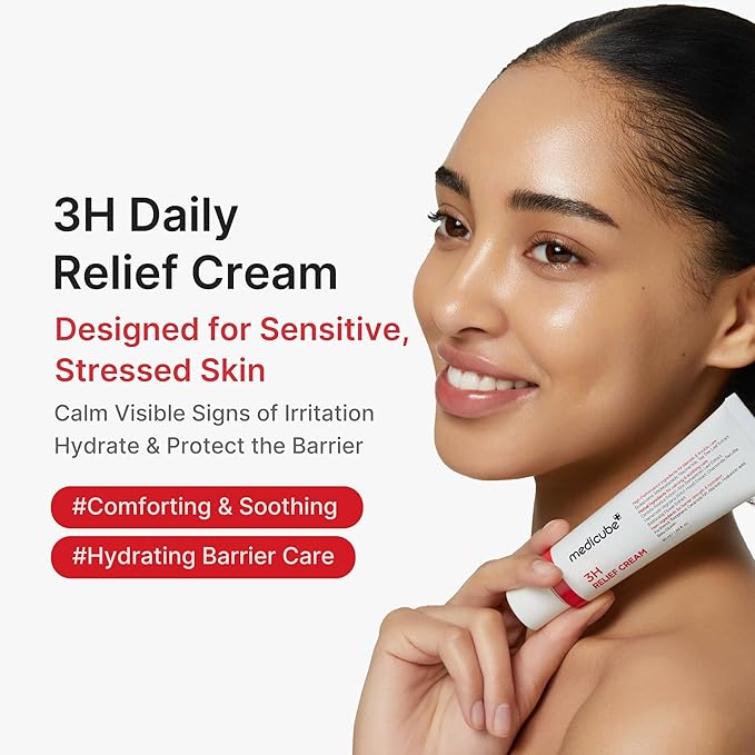 medicube Clarifying Pad & Soothing Cream Duo: Red Succinic Acid Pad and 3H Daily Daily Moisturizer | Gentle Exfoliation for Clearer, Radiant Skin | Balance & Comfort Care Routine
