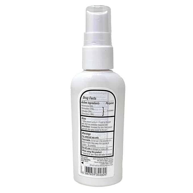 Bath & Body Works Waikiki Beach Coconut SPF 50 Sunscreen Spray 2 Pack Travel Size with a Natural Oats Sample Soap