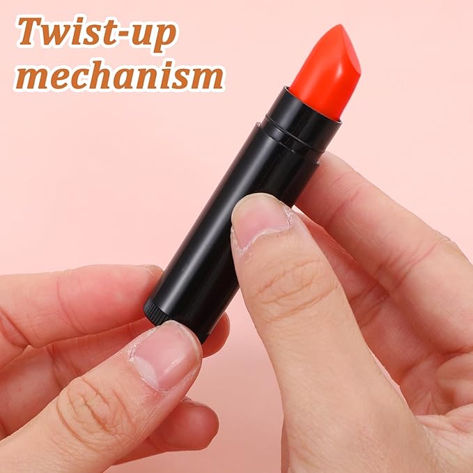 180 Pcs 5g Black Twist-Up Empty Lip Balm Tubes - DIY Lip Balm Containers for Lipstick, Lips Gloss & Solid Perfume