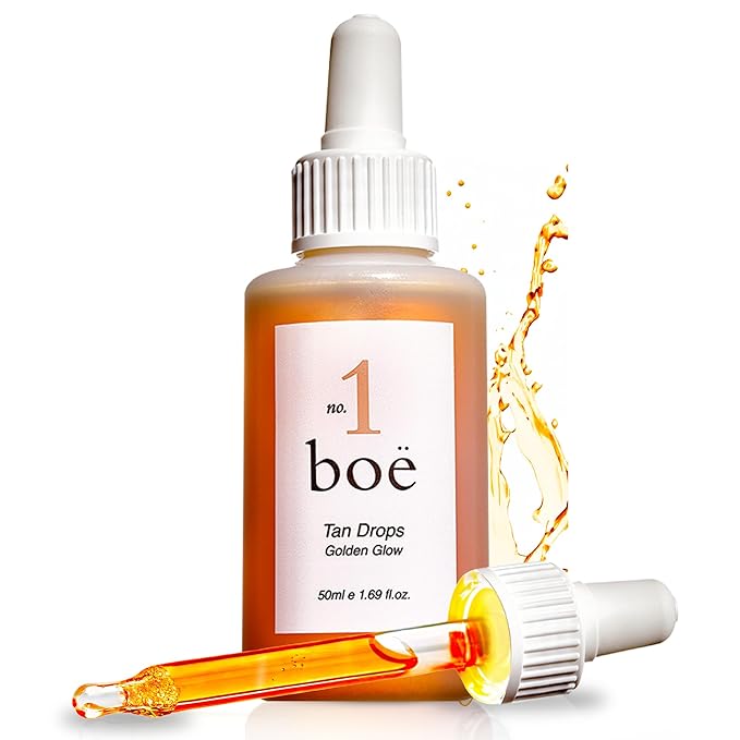 No.1 Face Tanning Drops – Fast Drying, Streak-Free Self Tanner for Face & Body - Mix with Moisturizer or Skincare - Hydrating Tan Drops & Fragrance-Free Face Tan for Sensitive Skin, 50mL