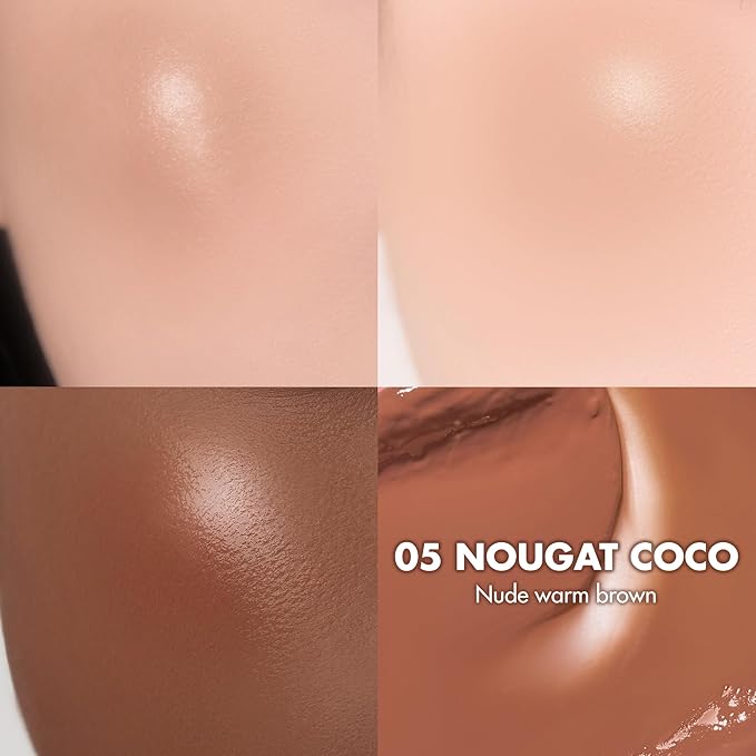 rom&nd JUICY ROLL CHEEK 05 Nougat Coco | K-Beauty Liquid Blush | Natural Dewy Glow | Long-Lasting Clear Colour | Easy Roll-On Application