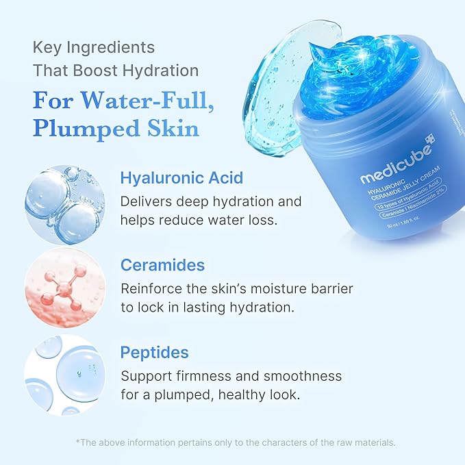 medicube Viral Jelly Cream Duo: Hyaluronic Acid and Collagen Jelly Cream for Boosting Radiance and Glow | Collagen, Hyaluronic Acid | Korean Skincare, Gifts for Women, Skin Care Set