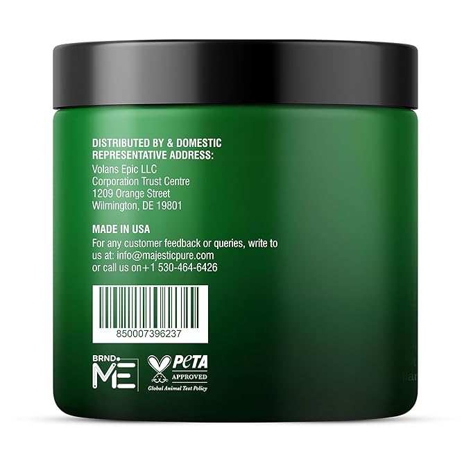 Majestic Pure Tea Tree Oil Face Cream | Cream for Dry & Itchy Skin, Acne, Scar, Day & Night Moisturizer Face Cream for Women & Men | 8 Oz