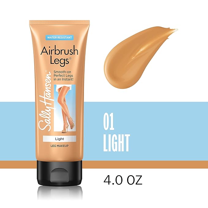 Sally Hansen Airbrush Legs Leg Makeup, Light | 4 Fl Oz | Pack of 2