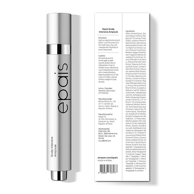 EPAIS 4 Weeks Hair Scalp Serum for Women, Peptide Serum for Hair Care, Nourishing and Hydrating Ampoule for Fuller-Looking Hair, Biotin, Keratin, Clinically Tested, 15ml, 0.5 fl oz