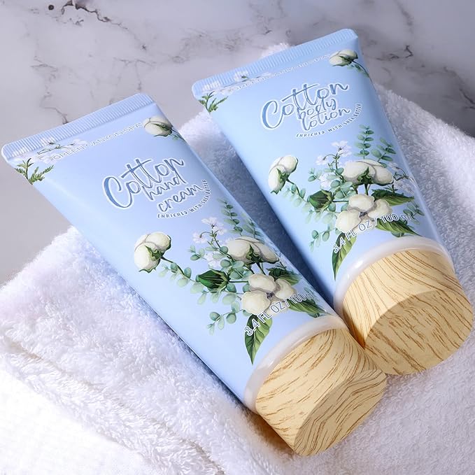 Green Canyon Spa Gifts for Women 10 Pcs Cotton Spa Gift Baskets for Women Luxurious Birthday Gift for Mom Her Friend Sister Wife Mothers Day Gifts for Her Bath and Body Gift Sets Presents for Her