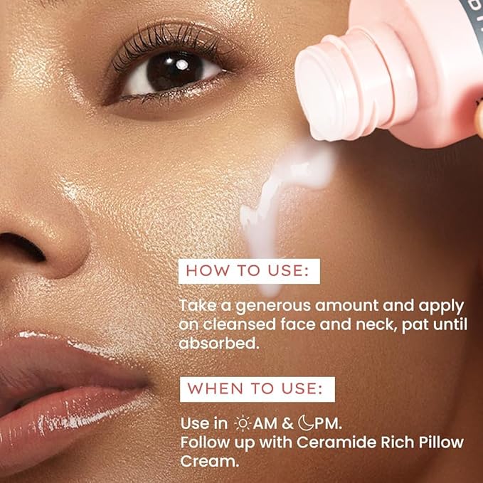 Hyphen 7% Ceramides-NMF Milky Face Toner Essence | 5% Glass Skin Blend of Rice Water, Oatmeal & Snow Mushroom Extracts |Hydrates & Nourishes| Alcohol Free Toner| for All Skin Types - 100ml