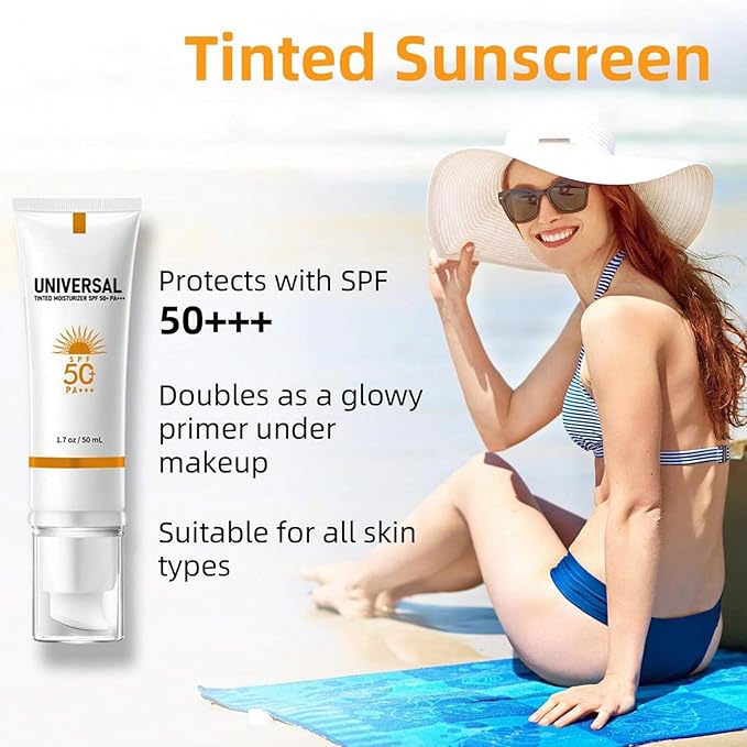 Hydrating Clear Face Sunscreen SPF 50 – Non-Sticky Sun Essence with Broad Spectrum UVA/UVB Protection, Travel Size 50ml (1.7oz)