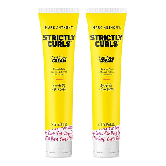 Marc Anthony Curl Cream with Shea Butter & Oils Defines & Softens Curly & Wavy Hair, Set of 2