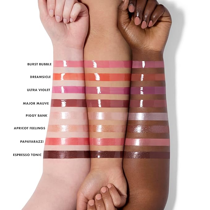e.l.f. Glow Reviver Plumping Lip Oil, Tinted Lip Plumper For A High-Shine, Plump Finish, Infused With Jojoba Oil, Vegan & Cruelty-Free, Major Mauve