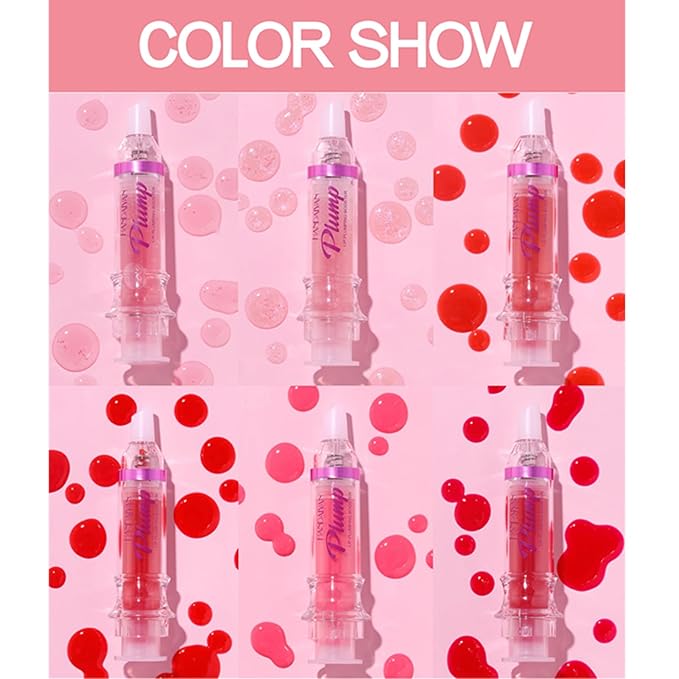 3 Colors Lip Plumping Booster, Spicy Lip Plumper Gloss Lip Plumping Oil, Ultra-Hydrating Nourishing Plump and Pout Lip Plumper, Glossy Finish Fuller Natural Lip Makeup Valentine's Day Gifts-01#02#06#