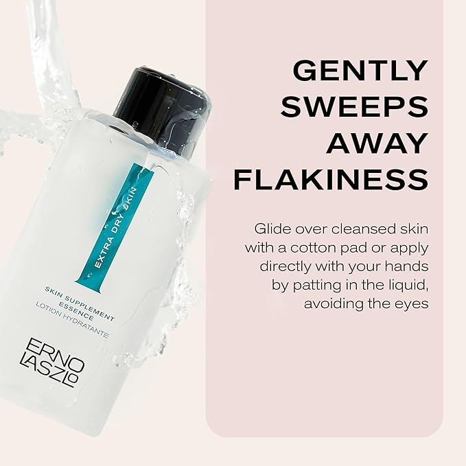Erno Laszlo Extra Dry Skin Supplement Essence | Hydrating Alcohol-Free Facial Toner for Flaky Skin | Refresh Skin Complexion | 6.8 Fl Oz