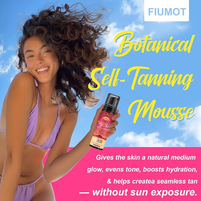 Self-Tanning Mousse for a Natural, Sun-Kissed Glow – Fast-Drying, Streak-Free, Long-Lasting Formula, 6.76 FL