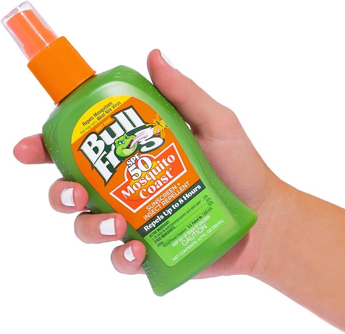 Bullfrog Mosquito Coast Bug Spray Insect Repellent + Sunscreen SPF 50, Pump Spray, 4.7 Fl oz 2 pack