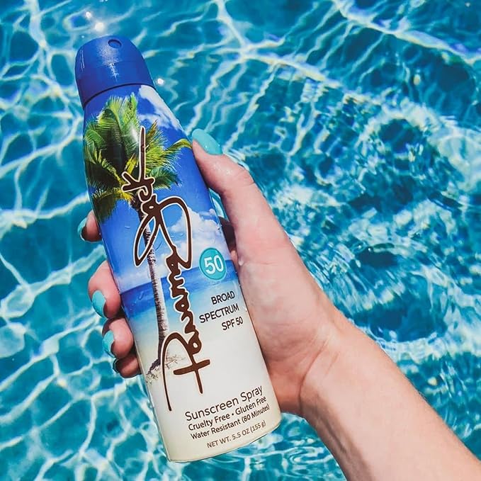 Panama Jack Continuous Spray Sunscreen - SPF 50, Broad Spectrum UVA/UVB Protection, PABA, Paraben, Gluten & Cruelty Free, Water Resistant (80 Minutes), 5.5 OZ (Pack of 12)