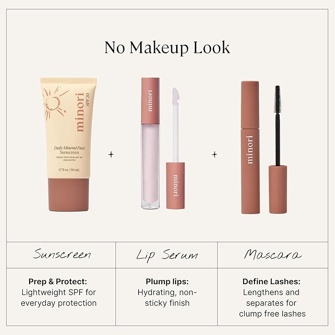 Minori Daily Mineral Sunscreen SPF 30, 100% Non-Nano Zinc Oxide, No White Cast, Non-Greasy, Pore-Smoothing Face Sunscreen, Unscented, Vegan, 1.7 fl oz