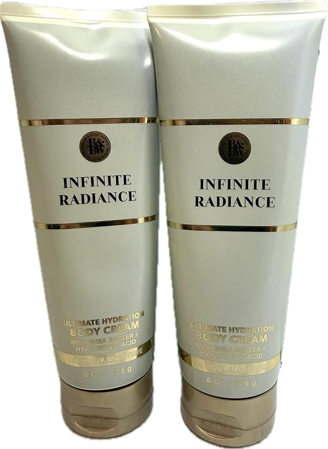 Bath & Body Works Infinite Radiance Ultimate Hydration Body Cream 8 Ounces Pack of 2