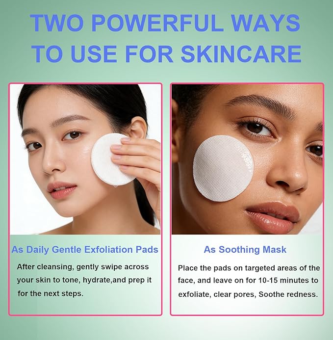 Madecassoside Toner Pads, Mild Exfoliating Pads, Calming Blemish Face Pad -Centella, Niacinamide, BHA Salicylic Acid for Soothe, Uneven Skin Tone, Dark Spots, Skincare 125 Pad