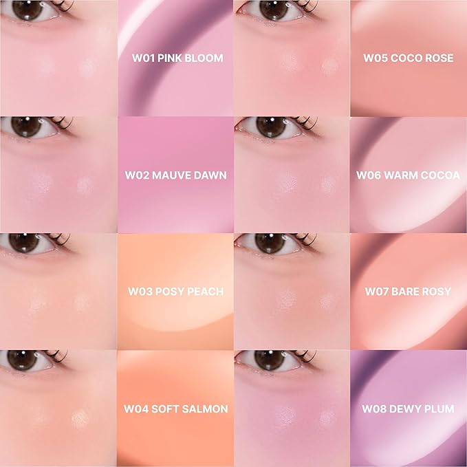 ABOUT TONE Skin Layer Fit Blusher – Semi Matte Cover Fit & Semi Glow Water Fit – High-Fitting Liquid Blush for Longwear Color, Intense Pigment, Smooth Adhesion – Korean Beauty (C06 MILK COCOA)