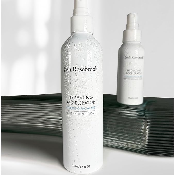Josh Rosebrook Hydrating Accelerator Moisturizing Facial Mist - Refreshing & Lightweight Antioxidant Toner - Natural Facial Spray for All Skin Types Including Mature and Acne Prone - 100mL - 3.3 Oz