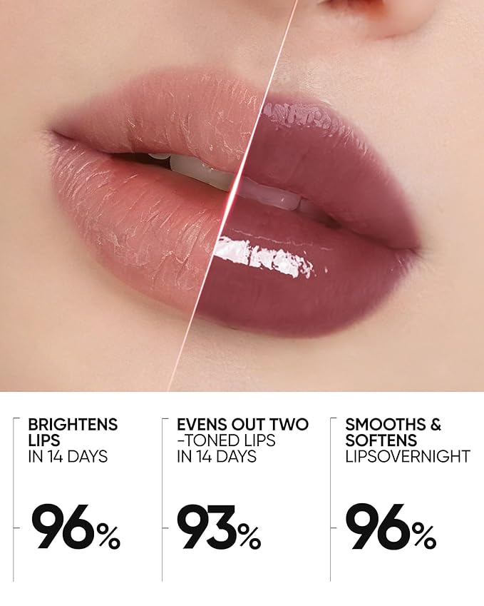 Peptide Brightening Lip Serum, Hydrating & Plumping Tinted Lip Gloss, Moisturizing Lip Balm with Polypeptides & Squalane for Glossy Sheer, Smooth Lips(11U Dusty Rose)