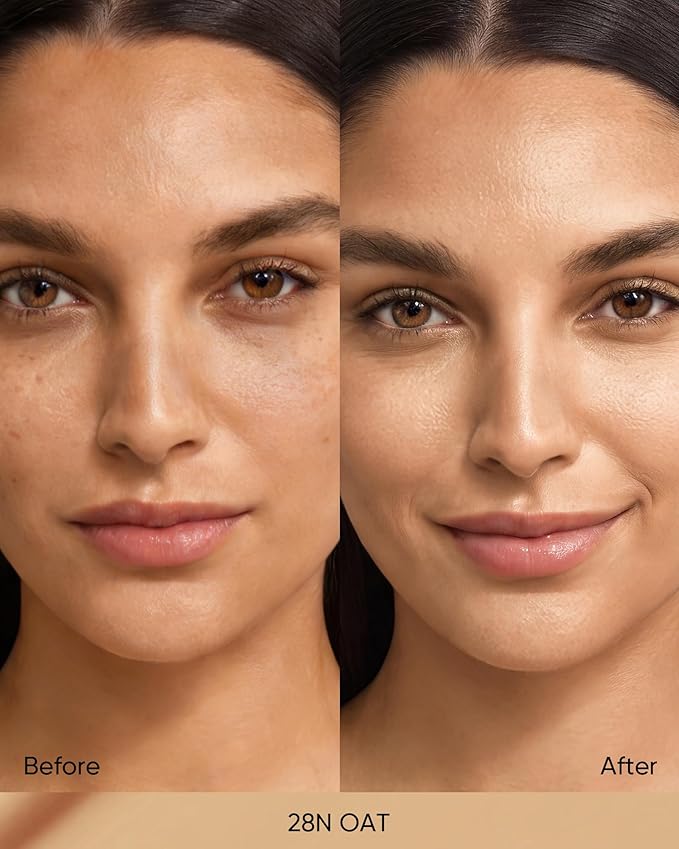 Full Coverage Cushion Foundation #28N Oat| Satin Glow Finish, Oil-Control & Waterproof, Buildable Tattoo Cover Cushion for All Skin Types